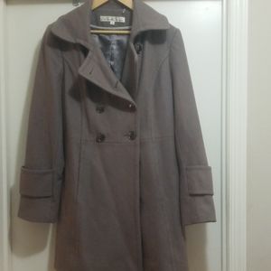 Women's Kenneth Cole grey wool pea coat